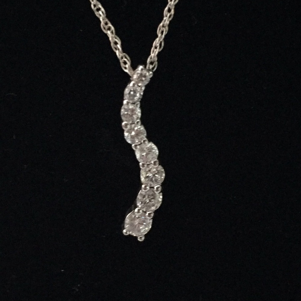 CZ Sterling Silver Necklace